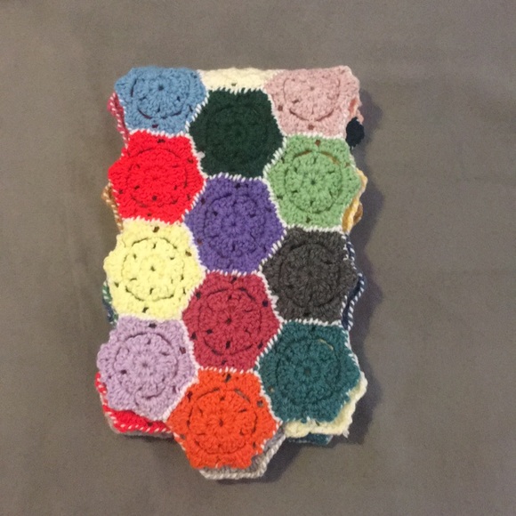 Accessories - NEW Multicolor Crocheted Scarf